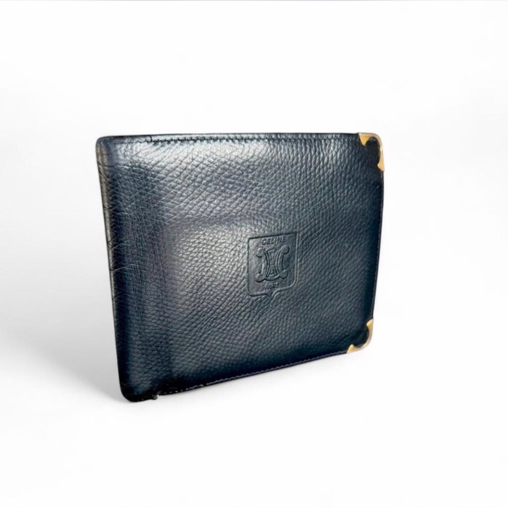 Celine Black Leather Wallet